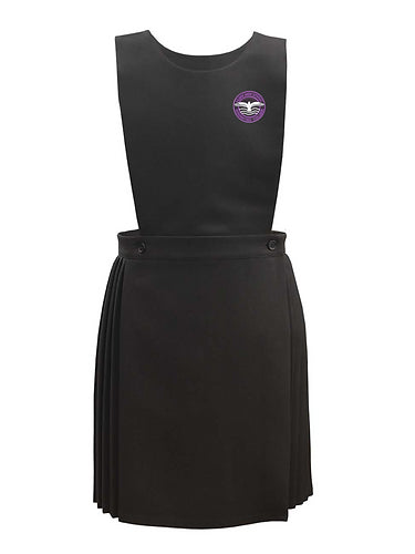 Black Bib Pinafore with Hilbre High Logo