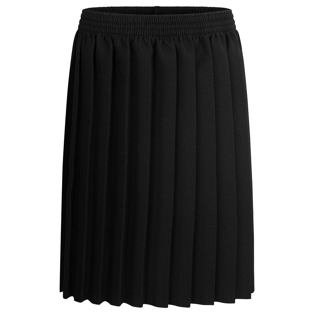 Elasticated Box Pleat Skirt (Available in Black, Navy & Grey)