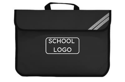 Black Junior Bookbag with Barnston Logo