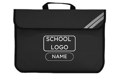 Black Junior Bookbag with Barnston Logo