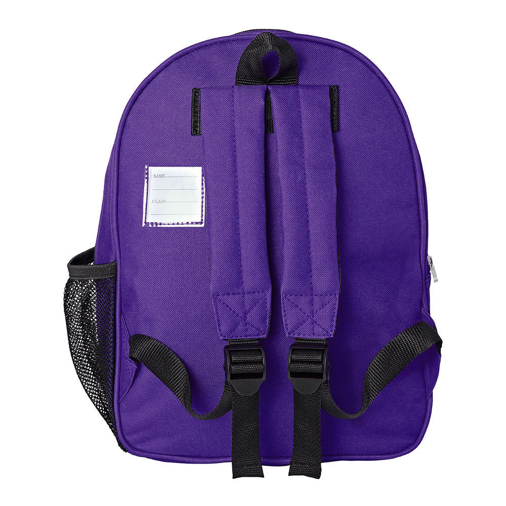 Purple Infant Backpack with Poulton Lancelyn Logo