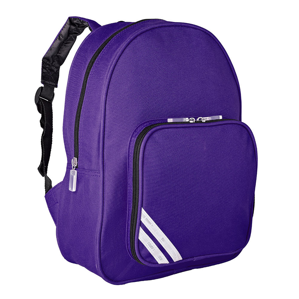Purple Infant Backpack with Poulton Lancelyn Logo