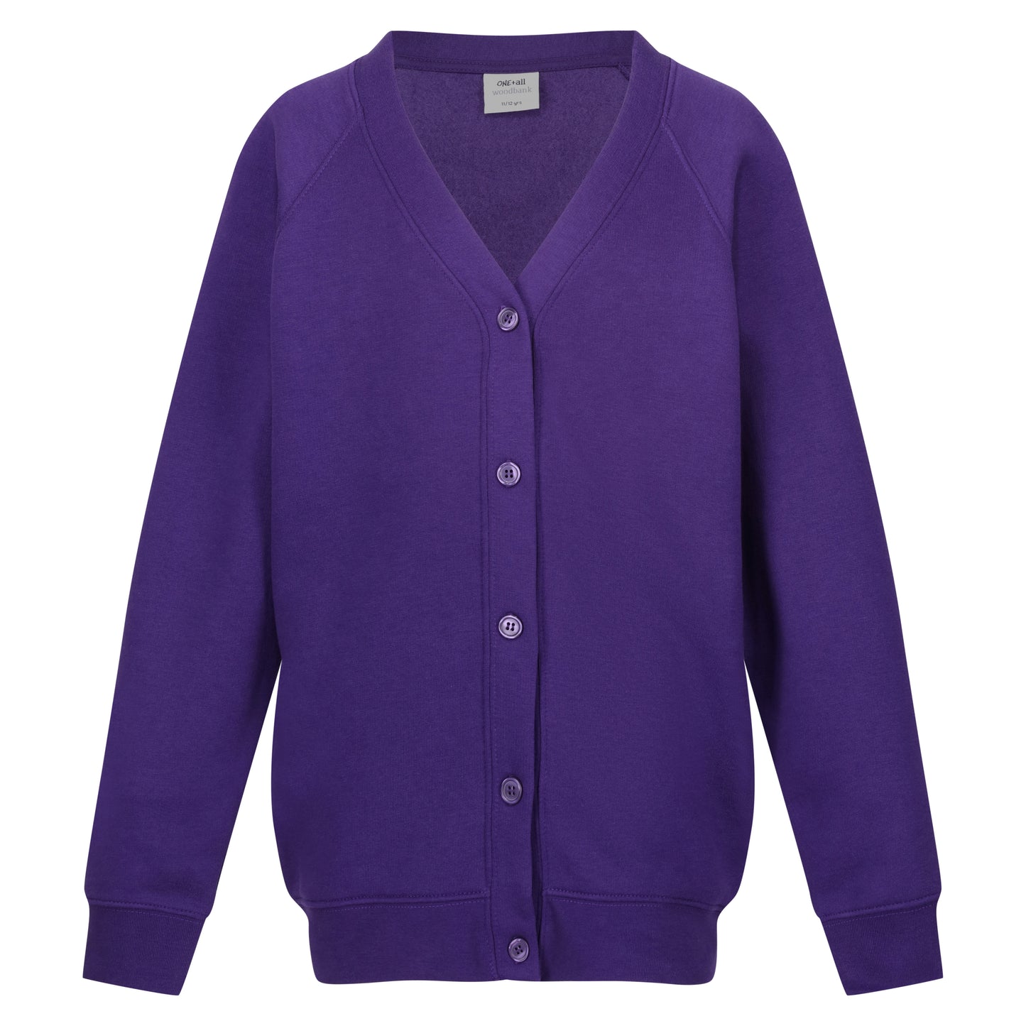 Purple Sweat Cardigan