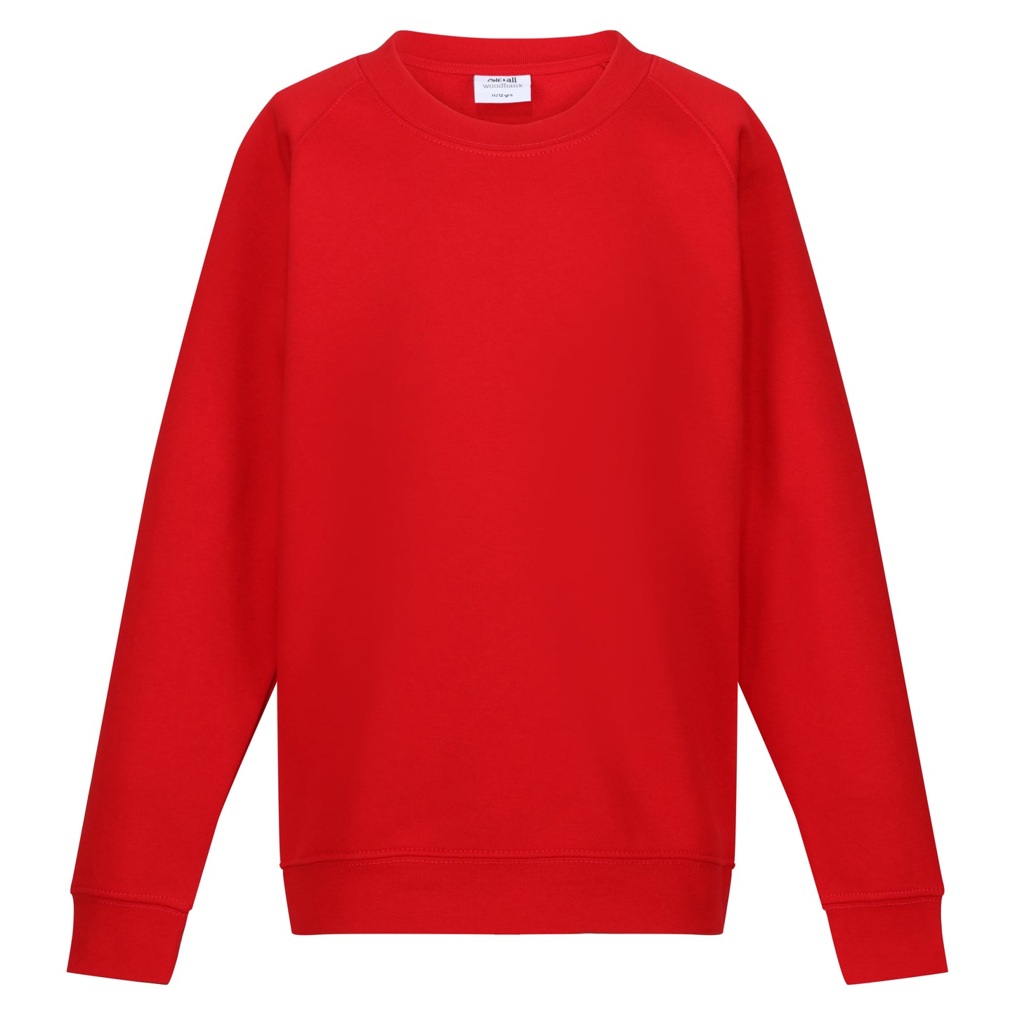 Plain Red Crew Neck Sweatshirt