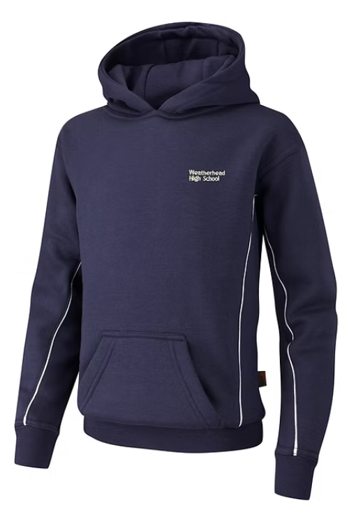 Weatherhead Navy Hooded Top