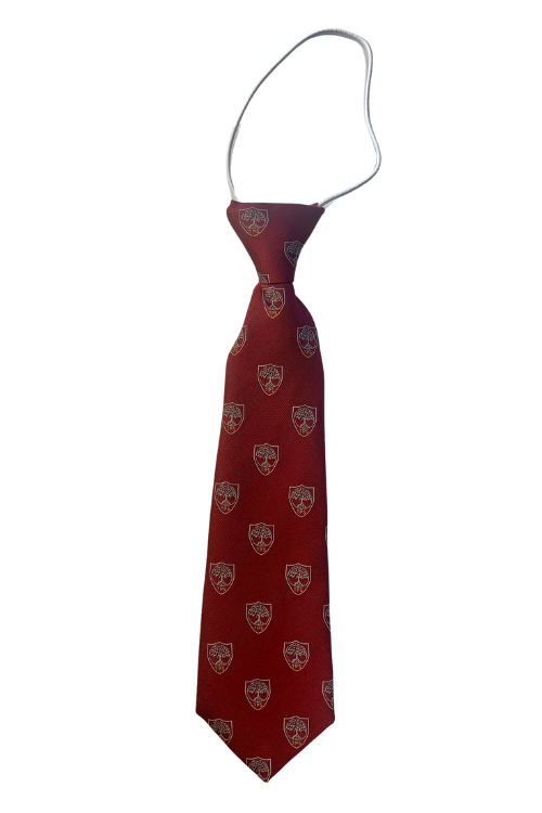 TPS Maroon Logoed Tie