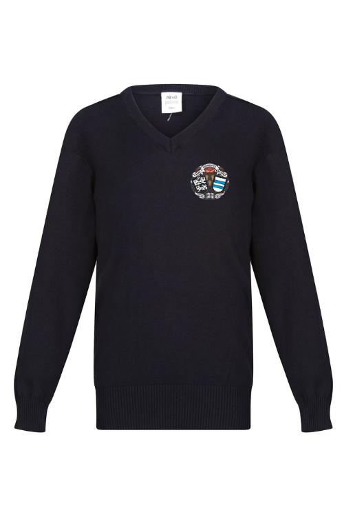 Calday Grammar School premium cotton mix V Neck Jumper