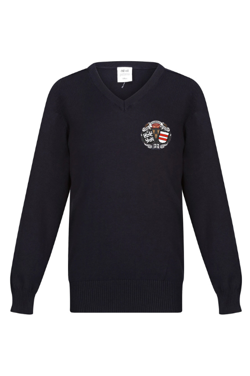 Calday Grammar School premium cotton mix V Neck Jumper