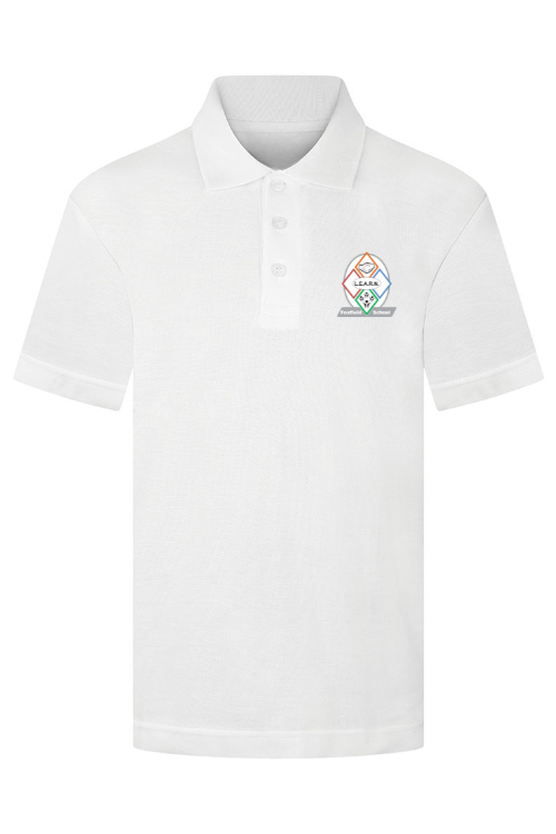 White Polo Shirt with Foxfield Logo