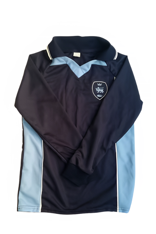 Boys Pensby Long Sleeved PE Top with embroidered logo.