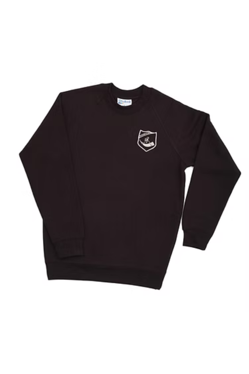 Black PE Sweatshirt with South Wirral Logo