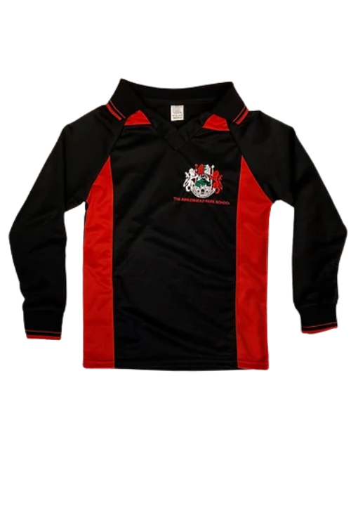 Black and Red Birkenhead Football Shirt (Boys)