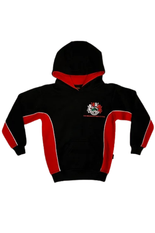 Birkenhead Park Black and Red Hoodie