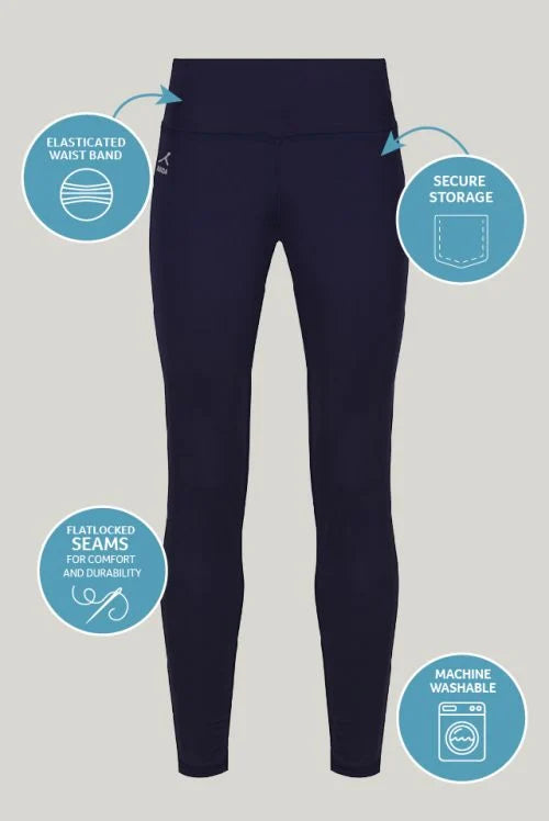 Trutex AKOA Navy Leggings with Prenton Logo