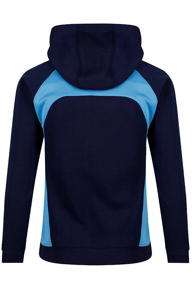 Navy and Sky PE Hoody with Prenton Logo