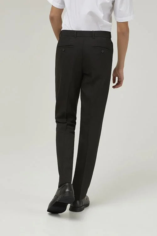 Trutex Senior Boys' Fit Slim Leg Stain Resistant School Trousers Charcoal (7-16+ Years)