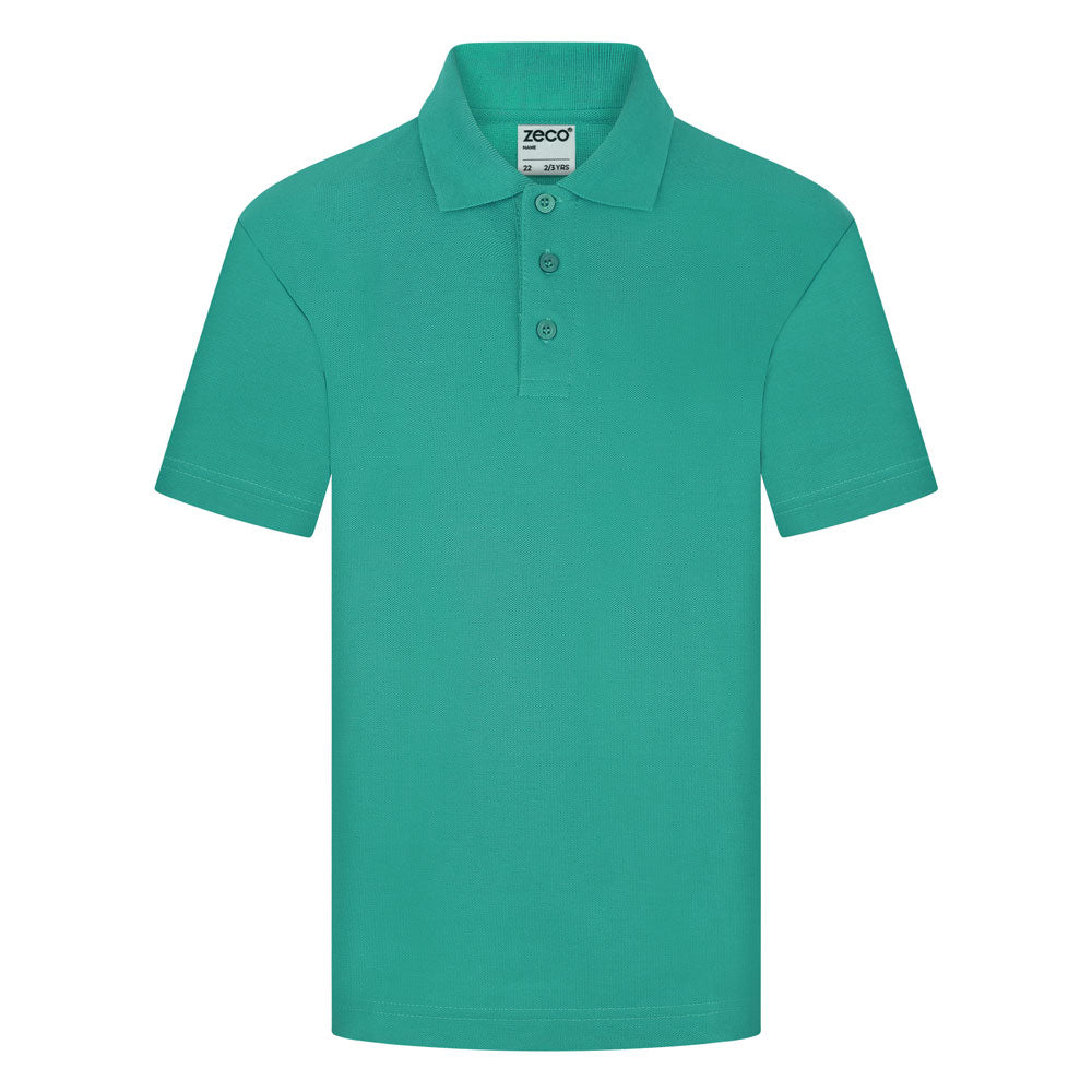 Jade Plain Polo Shirt with Meadowside Logo