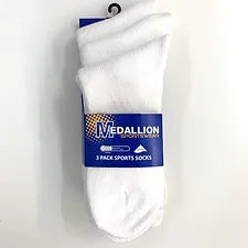 White Coolmax Sports Socks