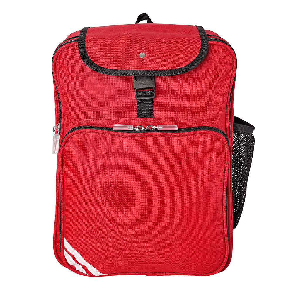 Red Junior Backpack with Leasowe Primary Logo