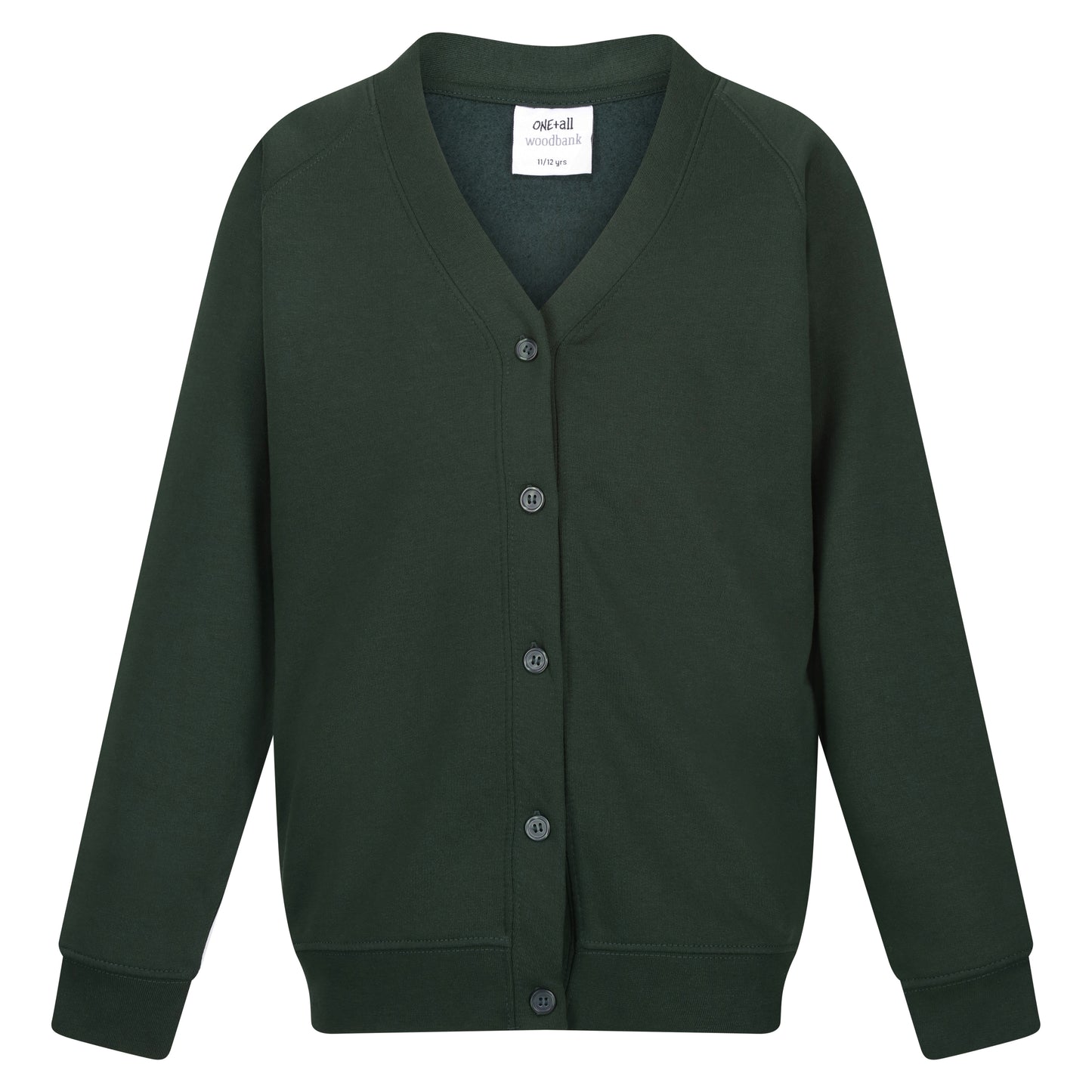 Bottle Green Sweat Cardigan with Bedford Drive Logo