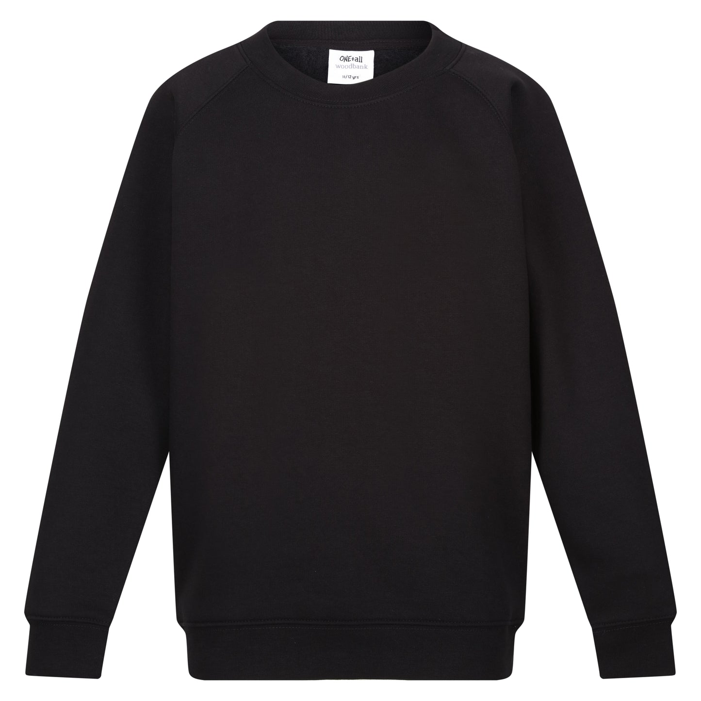 Black Crew Neck Sweatshirt with Barnston Logo