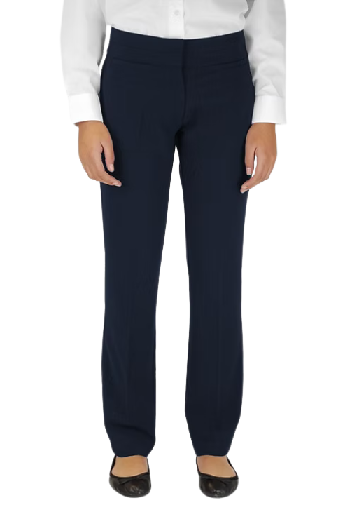 Girls Navy Slim-Fit Trousers West Kirby